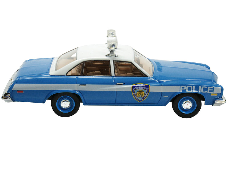 1974 Buick Century Police Blue and White NYPD (New York City Police Department) Limited Edition to 333 pieces Worldwide 1/43 Model Car by Goldvarg Collection
