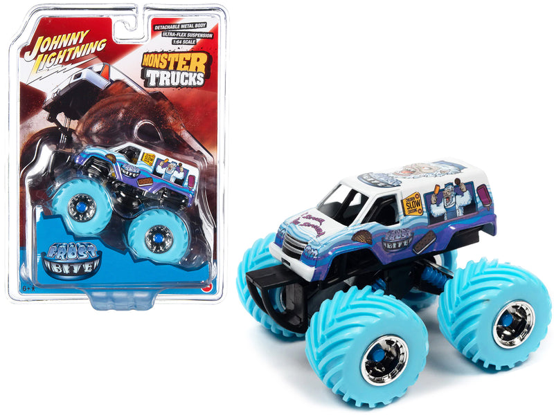 "Frost Bite" Monster Truck "I Scream You Scream" with Driver Figure "Monster Trucks" Series 1/64 Diecast Model by Johnny Lightning