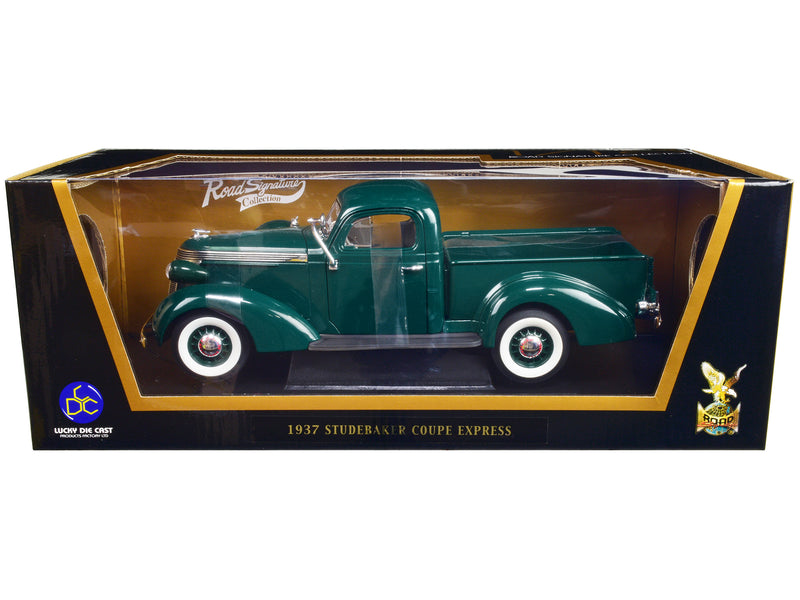 1937 Studebaker Express Pickup Truck Green 1/18 Diecast Model Car by Road Signature