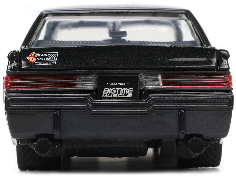 1987 Buick Grand National Black Metallic "Blackbird" "Bigtime Muscle" Series 1/24 Diecast Model Car by Jada