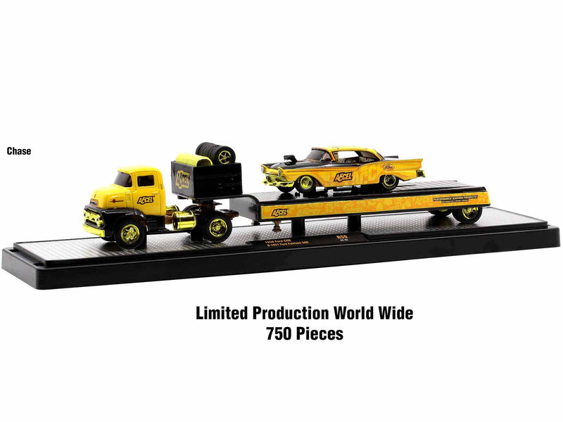 Auto Haulers Set of 3 Trucks Release 59 Limited Edition to 8400 pieces Worldwide 1/64 Diecast Model Cars by M2 Machines