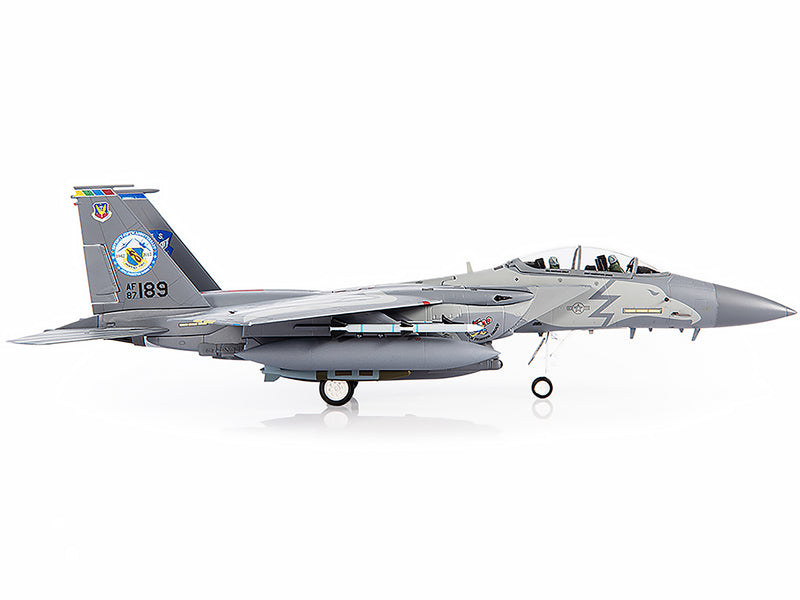 F-15E U.S. Air Force Strike Eagle Fighter Aircraft "4th Fighter Wing 2017 75th Anniversary" with Display Stand Limited Edition to 700 pieces Worldwide 1/72 Diecast Model by JC Wings