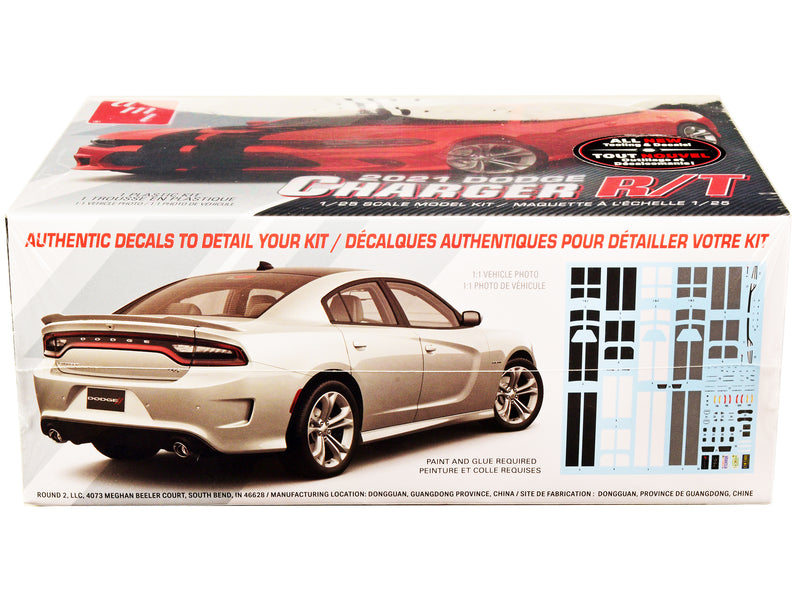 Skill 2 Model Kit 2021 Dodge Charger R/T 1/25 Scale Model by AMT