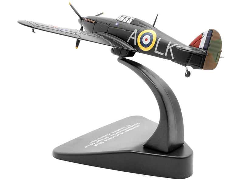 Hawker Hurricane MK I Fighter Plane Squadron Leader Ian "Widge" Gleed 87 Squadron. Colerne England (1941) "Oxford Aviation" Series 1/72 Diecast Model Airplane by Oxford Diecast