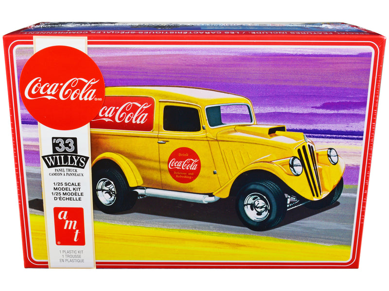 Skill 2 Model Kit 1933 Willys Panel Truck "Coca-Cola" 1/25 Scale Model by AMT