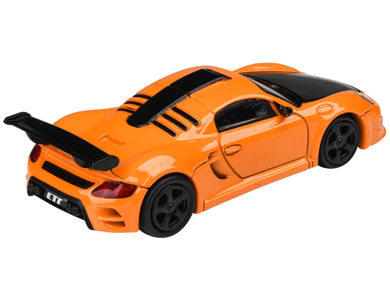 2012 RUF CTR3 Clubsport Orange with Black Hood 1/64 Diecast Model Car by Paragon Models