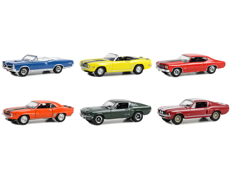 "Woodward Dream Cruise" Set of 6 pieces Series 1 1/64 Diecast Model Cars by Greenlight