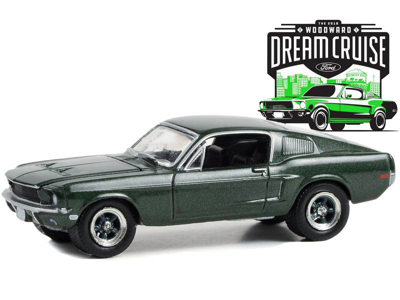 1968 Ford Mustang GT Fastback Green Metallic "24th Annual Woodward Dream Cruise Featured Heritage Vehicle" (2018) "Woodward Dream Cruise" Series 1 1/64 Diecast Model Car by Greenlight