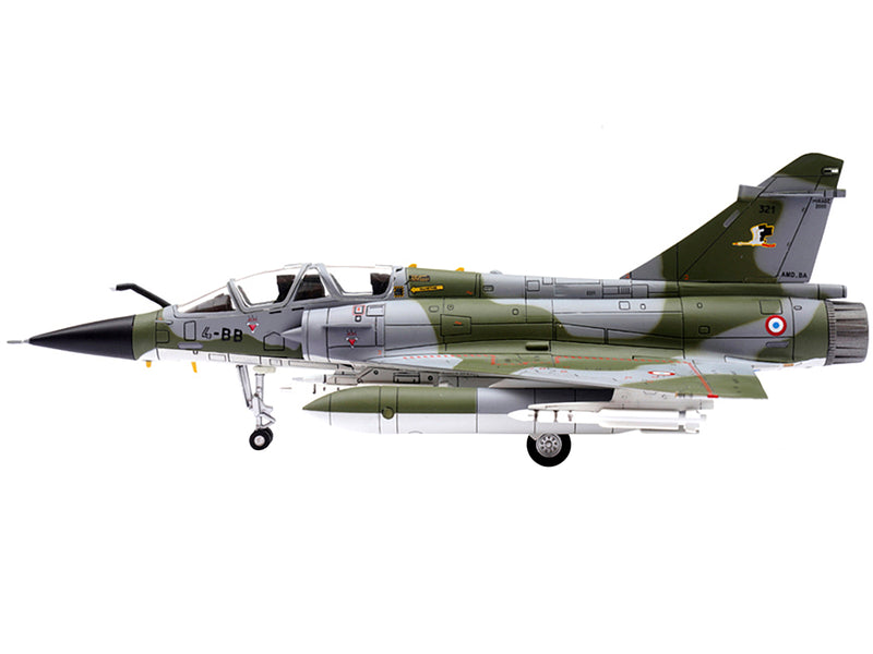Dassault Mirage 2000N Fighter Plane Camouflage "French Air Force - Armee de l’Air" with Missile Accessories "Wing" Series 1/72 Diecast Model by Panzerkampf