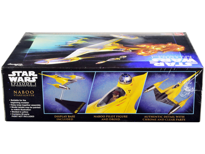 Skill 2 Model Kit Naboo Starfighter Spaceship "Star Wars: Episode I - The Phantom Menace" (1999) Movie 1/48 Scale Model by AMT
