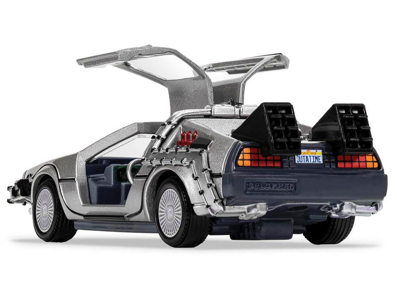 DMC DeLorean Time Machine with Doc Brown Figure "Back to the Future" (1985) Movie Diecast Model Car by Corgi