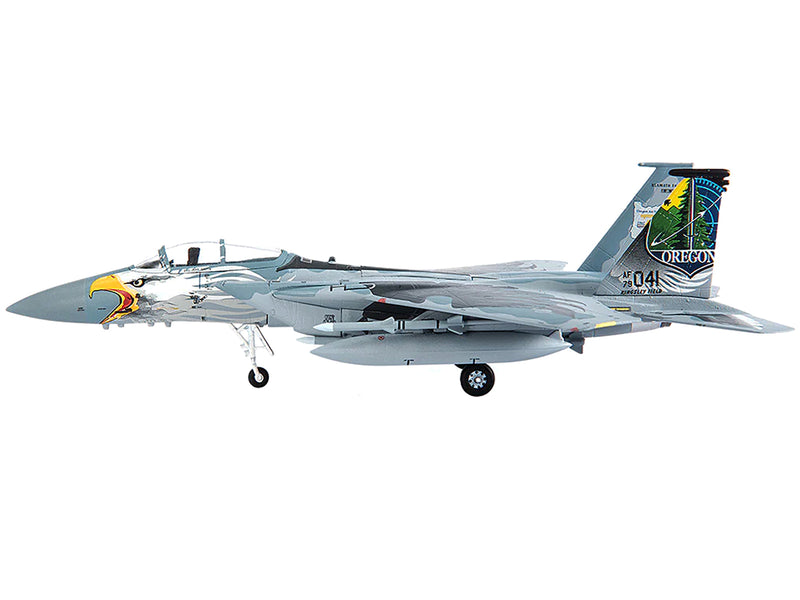 McDonnell Douglas F-15C Eagle Fighter Aircraft US Air Forces "Oregon Air National Guard 173rd Fighter Wing" (2016) Limited Edition to 500 pieces Worldwide 1/144 Diecast Model by JC Wings