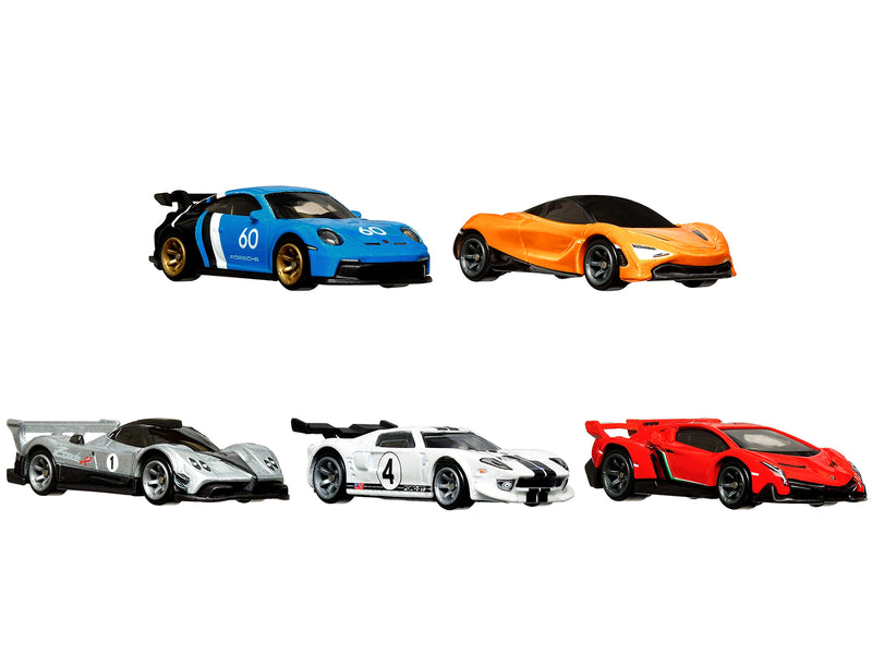 "Speed Machines" 5 piece Set "Car Culture" Series Diecast Model Cars by Hot Wheels