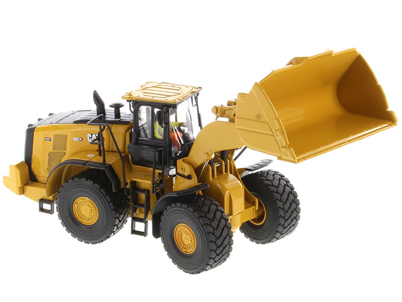 CAT Caterpillar 982 XE Wheel Loader Yellow with Operator "High Line Series" 1/50 Diecast Model by Diecast Masters