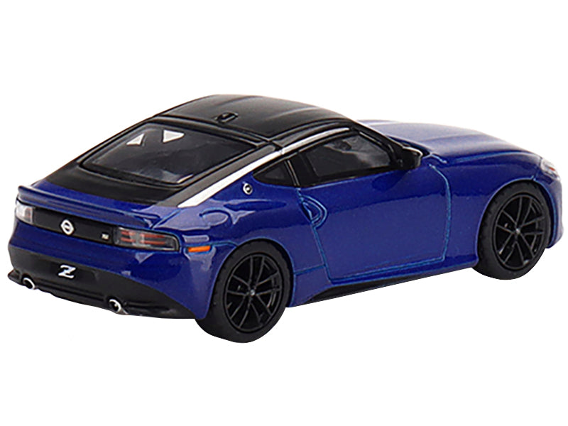 2023 Nissan Z Performance Seiran Blue Metallic with Black Top Limited Edition to 3000 pieces Worldwide 1/64 Diecast Model Car by True Scale Miniatures