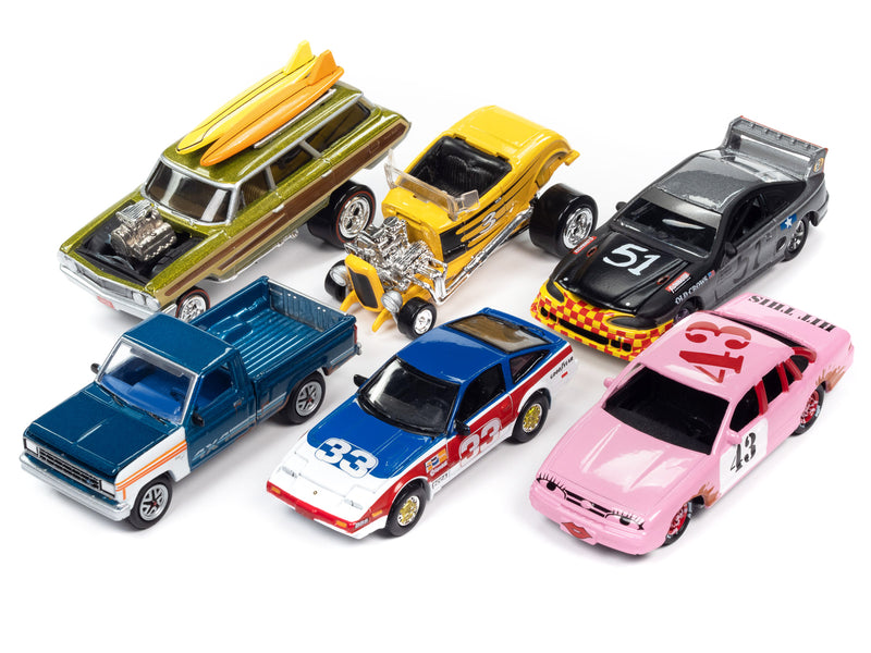 "Street Freaks" 2023 Set A of 6 Cars Release 1 1/64 Diecast Model Cars by Johnny Lightning