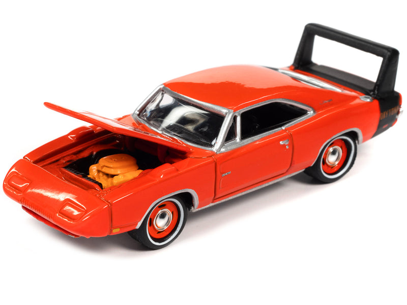 1969 Dodge Charger Daytona HEMI Orange with Black Tail Stripe "MCACN (Muscle Car and Corvette Nationals)" Limited Edition to 4332 pieces Worldwide "Muscle Cars USA" Series 1/64 Diecast Model Car by Johnny Lightning