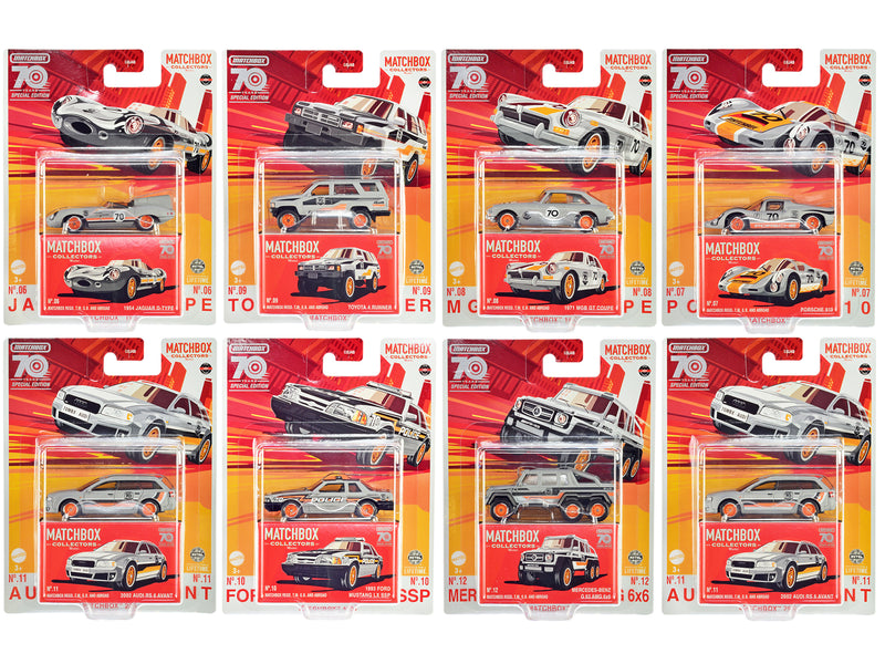 "Collectors" Superfast 2023 S "70 Years" Special Edition Set of 8 pieces Diecast Model Cars by Matchbox