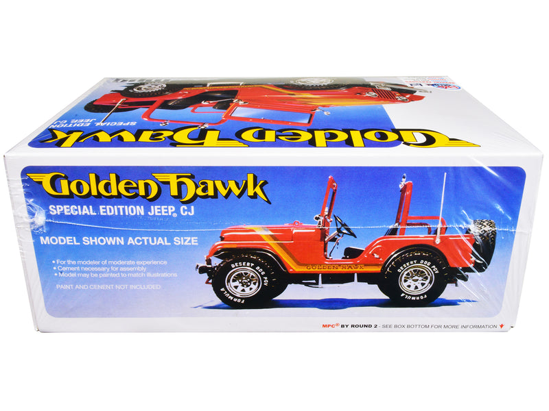 Skill 2 Model Kit 1981 Jeep CJ5 Golden Hawk 1/25 Scale Model Car by MPC