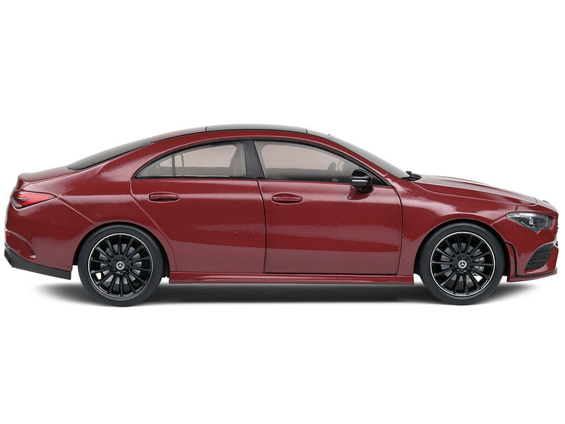 2019 Mercedes-Benz CLA C118 Coupe Rouge Patagonie Red Metallic with Sunroof 1/18 Diecast Model Car by Solido