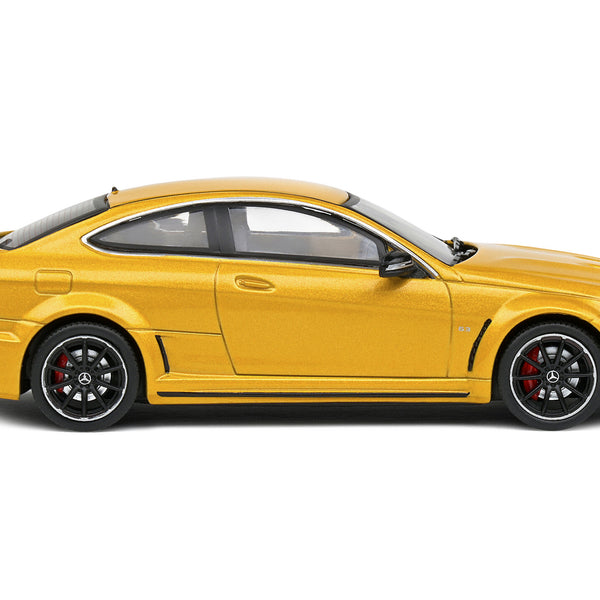 2012 Mercedes-Benz C63 AMG Black Series Solarbeam Yellow Metallic 1/43