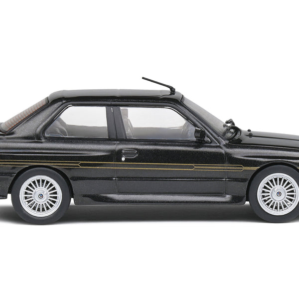 1989 BMW E30 M3 Alpina B6 3.5S Diamond Black Metallic 1/43 Diecast Mod