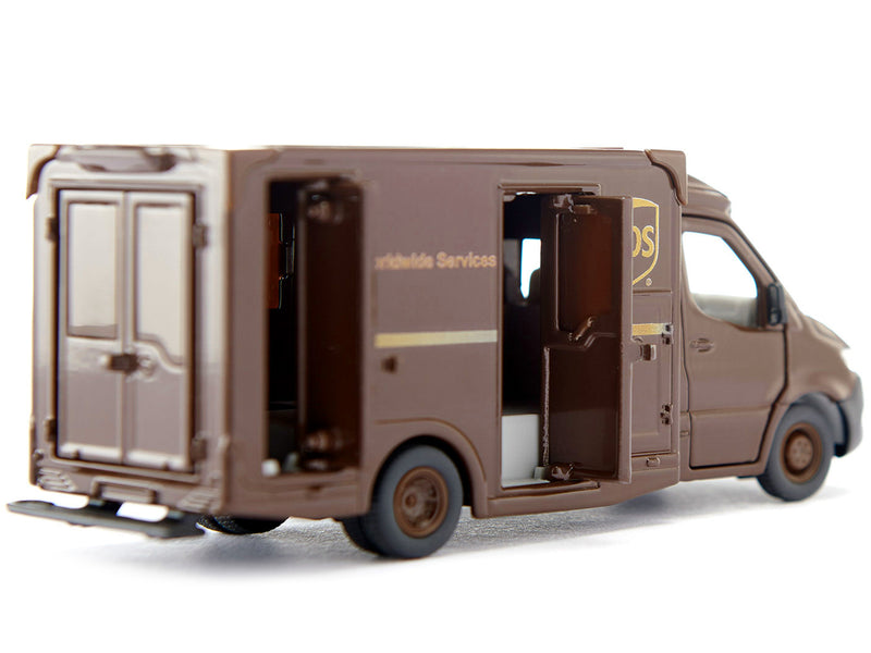 Mercedes-Benz Sprinter Van Brown "UPS Worldwide Services" 1/50 Diecast Model Car by Siku