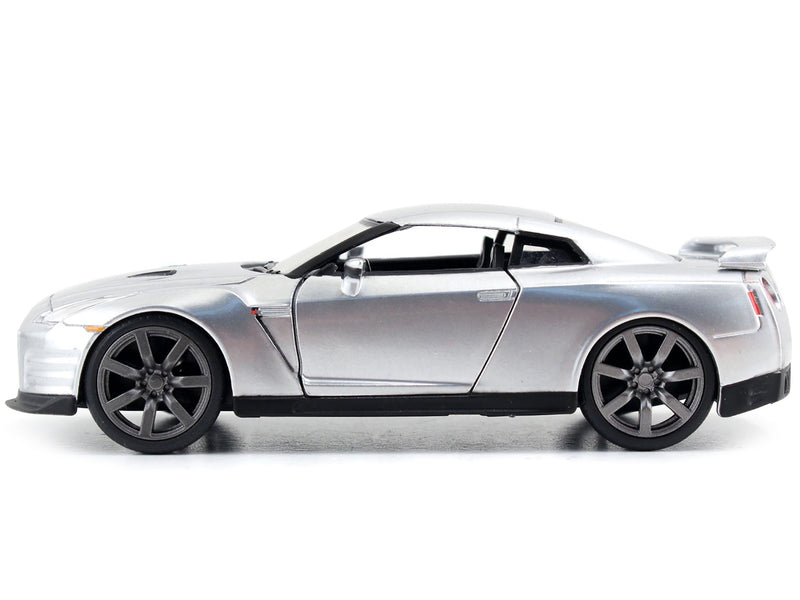 Brian's Nissan GT-R (R35) Silver Metallic "Fast & Furious" Movie 1/32 Diecast Model Car by Jada