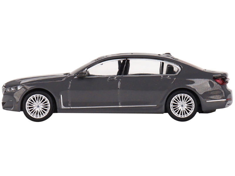 BMW 750Li xDrive Bernina Gray Amber Effect with Sunroof Limited Edition to 2400 pieces Worldwide 1/64 Diecast Model Car by True Scale Miniatures