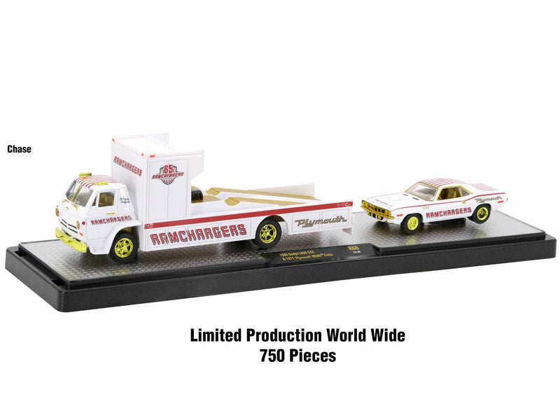 Auto Haulers Set of 3 Trucks Release 66 Limited Edition to 9600 pieces Worldwide 1/64 Diecast Models by M2 Machines