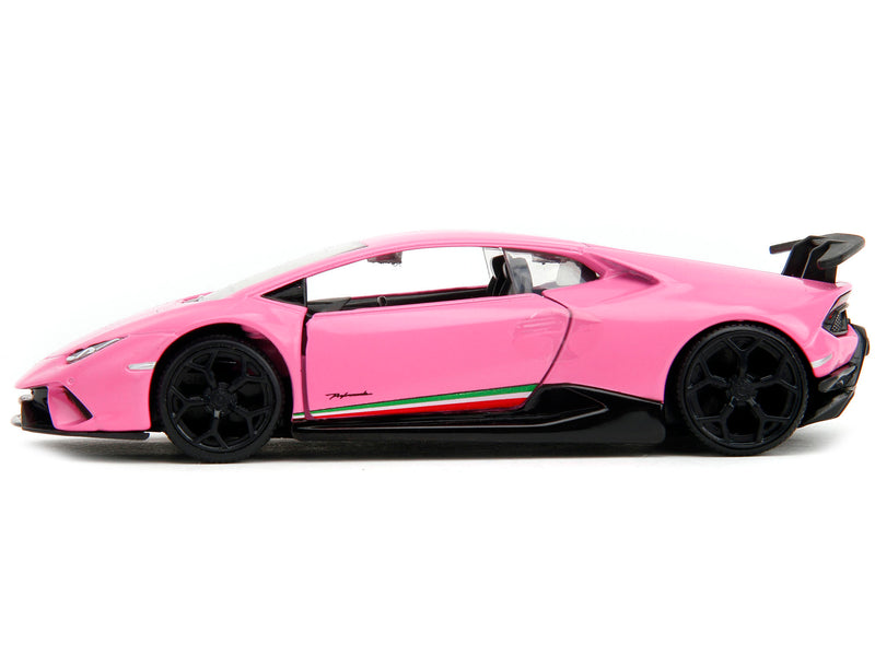 Lamborghini Huracan Performante Matt Pink "Pink Slips" Series 1/32 Diecast Model Car by Jada
