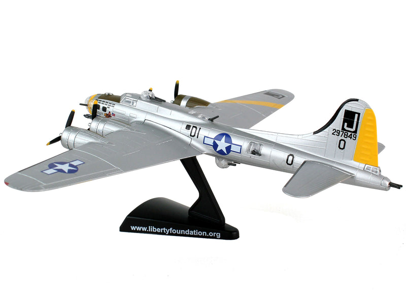 Boeing B-17G Flying Fortress Bomber Aircraft "Liberty Belle" United States Army Air Force 1/155 Diecast Model Airplane by Postage Stamp