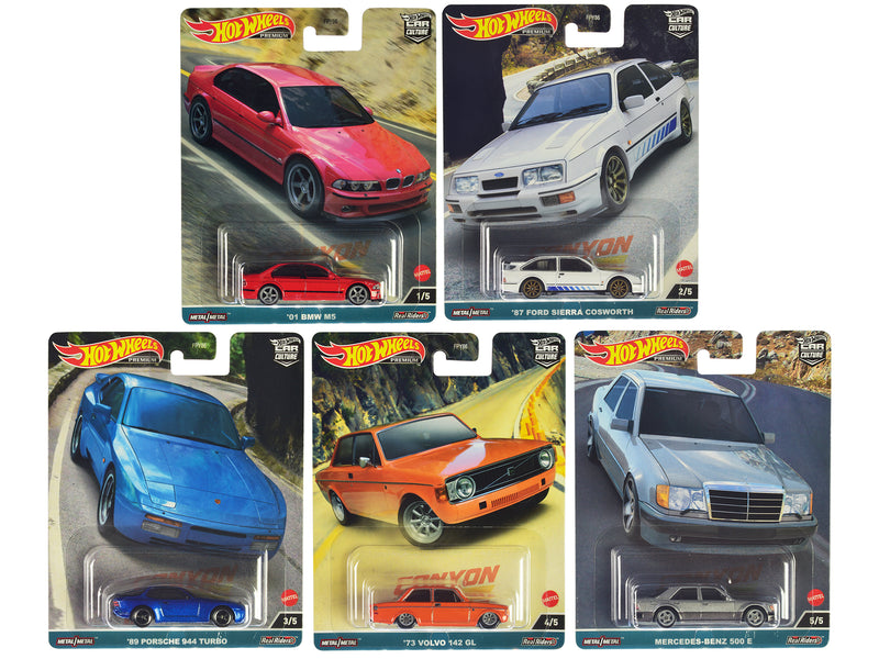 "Canyon Warriors" 5 piece Set "Car Culture" Series die cast model cars by Hot Wheels