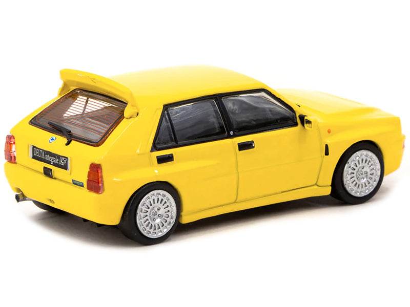 Lancia Delta HF Integrale Giallo Ginestra Yellow "Road64" Series 1/64 Diecast Model Car by Tarmac Works