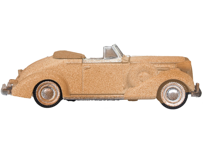 1936 Buick Special Convertible Coupe Beige (Rusted) "Junkyard Project" 1/87 (HO) Scale Diecast Model Car by Oxford Diecast