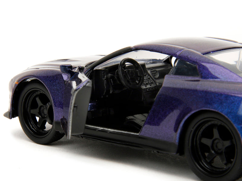 2009 Nissan GT-R (R35) Purple Metallic "Pink Slips" Series 1/32 Diecast Model Car by Jada