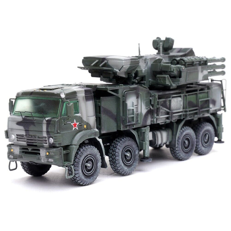Pantsir S1 96K6 Self-Propelled Air Defense Weapon System Tri-Color Camouflage "Russia's Armed Forces" "Armor Premium" Series 1/72 Diecast Model by Panzerkampf