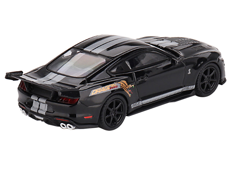 Shelby GT500 Dragon Snake Concept Black with Gray Stripes Limited Edition to 5400 pieces Worldwide 1/64 Diecast Model Car by True Scale Miniatures