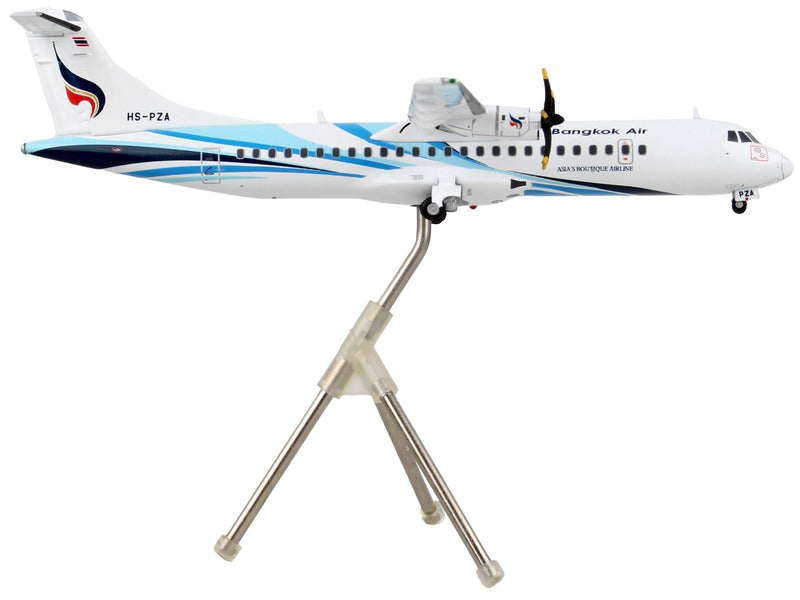 ATR 72-600 Commercial Aircraft "Bangkok Airways" White with Light Blue Stripes "Gemini 200" Series 1/200 Diecast Model Airplane by GeminiJets