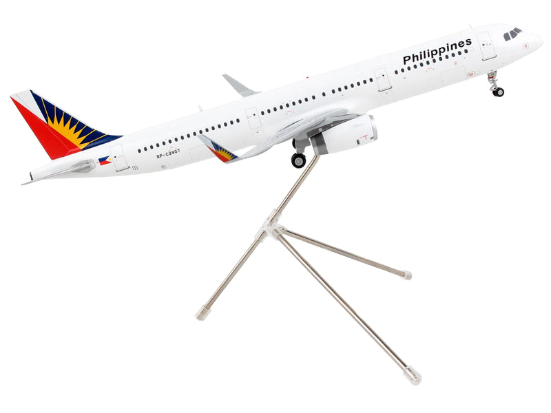 Airbus A321 Commercial Aircraft "Philippine Airlines" White with Tail Graphics "Gemini 200" Series 1/200 Diecast Model Airplane by GeminiJets