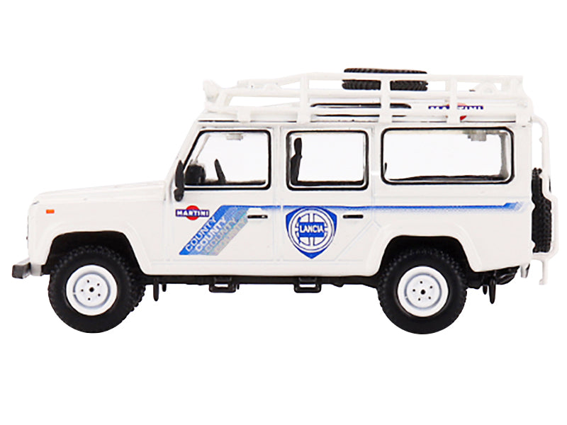 Land Rover Defender 110 "1991 Safari Rally Martini Racing" Support Vehicle 1/64 Diecast Model Car by True Scale Miniatures