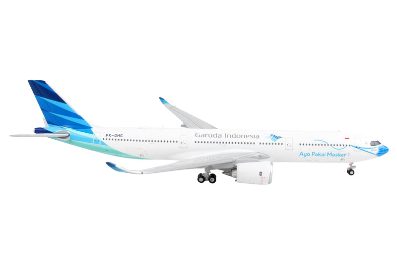 Airbus A330-900 Commercial Aircraft "Garuda Indonesia - Ayo Pakai Masker" White with Blue Tail 1/400 Diecast Model Airplane by GeminiJets