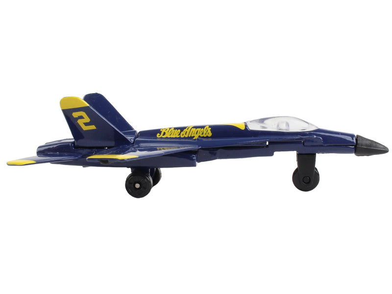 McDonnell Douglas F/A-18A Hornet Fighter Aircraft Blue "United States Navy Blue Angels
