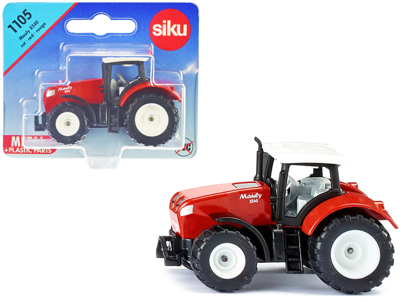 Mauly X540 Tractor Red with White Top Diecast Model by Siku