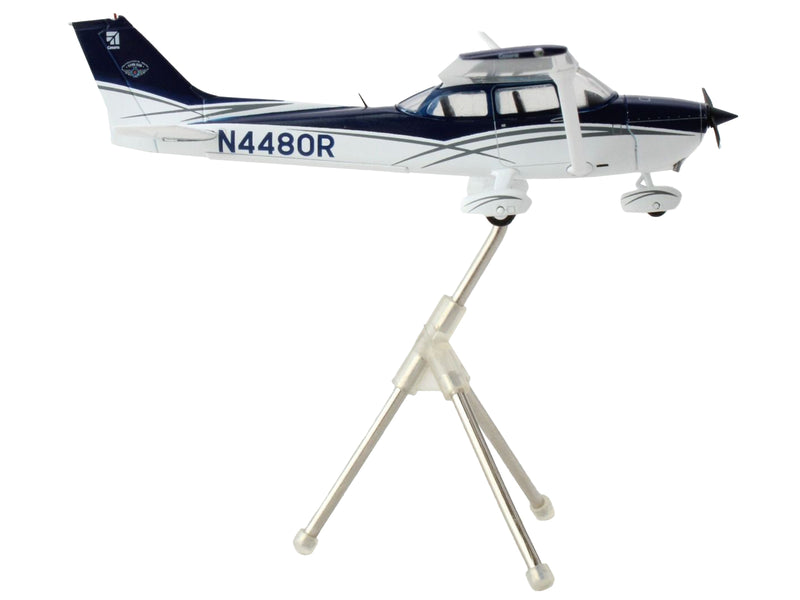 Cessna 172 Skyhawk Aircraft "N4480R" Blue and White "Gemini General Aviation" Series 1/72 Diecast Model by GeminiJets