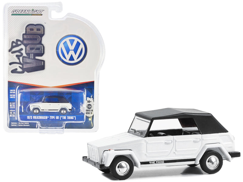 1973 Volkswagen Type 181 (Thing) White with Black Soft Top "Club Vee-Dub" Series 18 1/64 Diecast Model Car by Greenlight