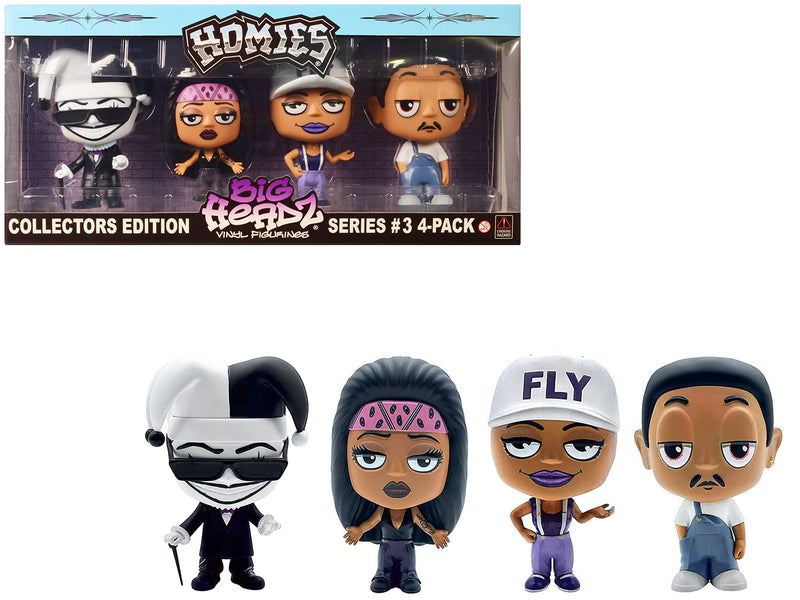 "Homies Big Headz" Series 3 Collector's Edition 4-Pack of Figures by Homies