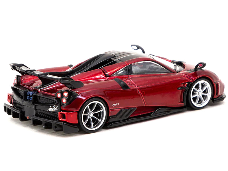 Pagani Imola Rosso Dubai Red Metallic with Black Top "Global64" Series 1/64 Diecast Model by Tarmac Works