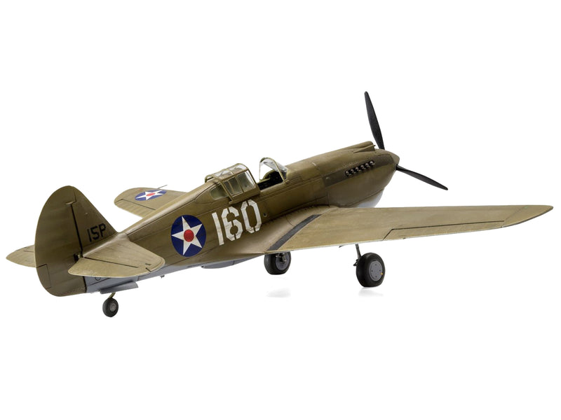 Skill 2 Model Kit Curtiss P-40B Warhawk Fighter-Bomber Aircraft with 2 Scheme Options 1/48 Plastic Model Kit by Airfix