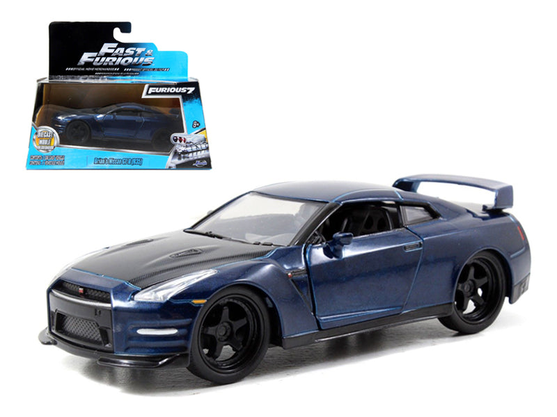 Brian's Nissan GT-R R35 Blue "Fast & Furious 7" Movie 1/32 Diecast Model Car by Jada